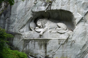 The Lion monument in Lucerne
